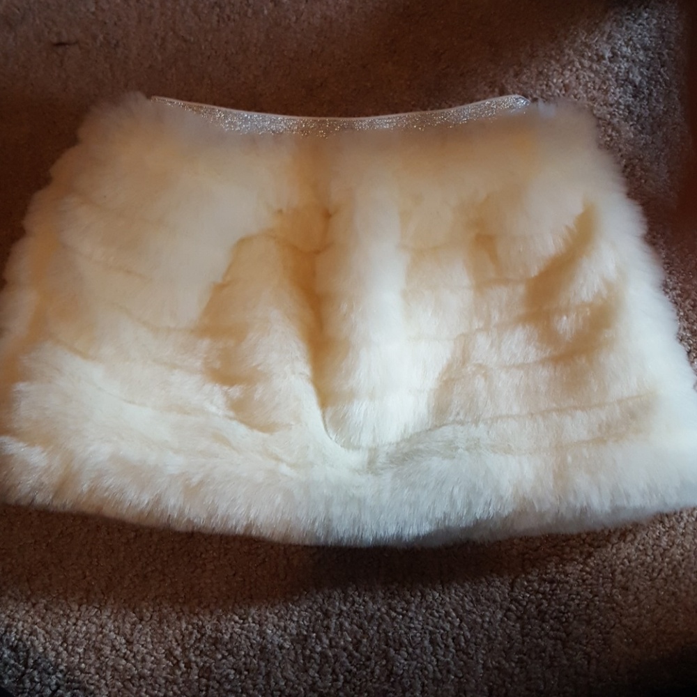 Infant Faux fur mini skirt